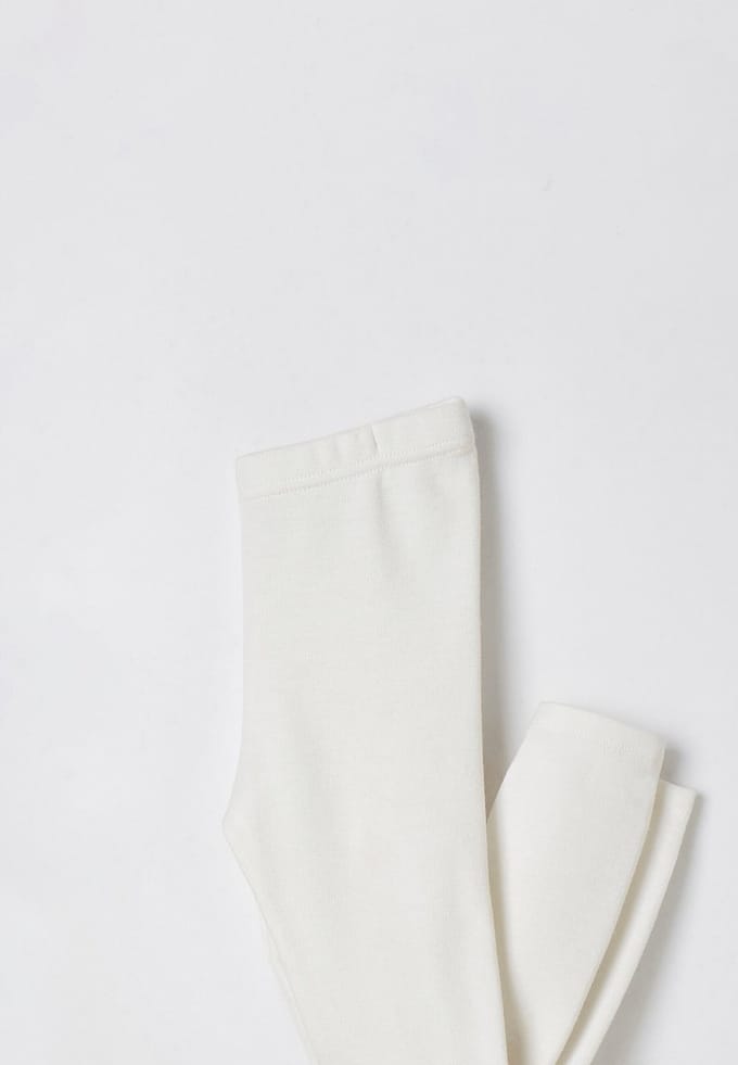 Damart - Legging mix van Thermolactyl, klassiek gebreid - Kinderen - Wit - 14 JAAR