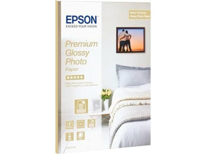 Inkjetpapier Epson S042155 A4 premium glans 225gr 15 vel
