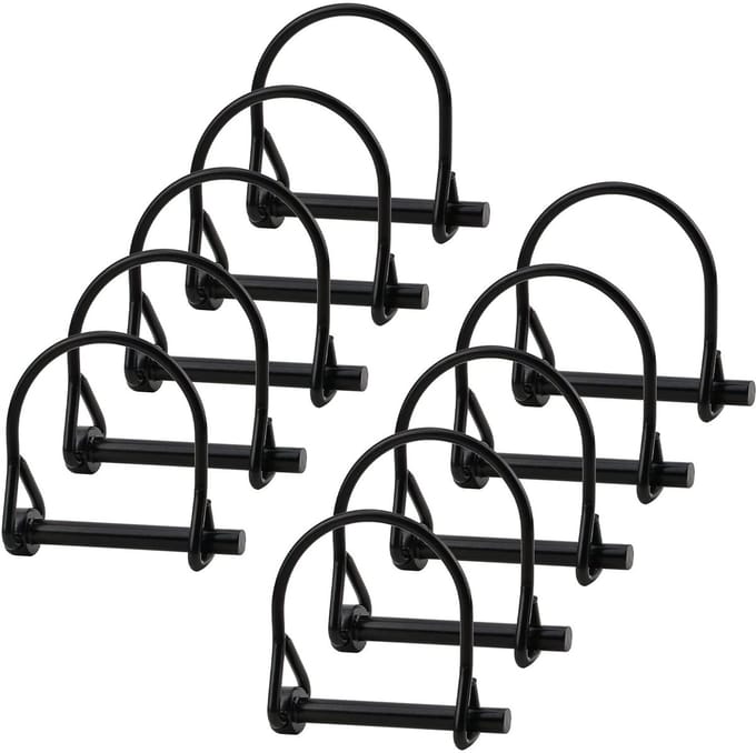 Dailygoods- Draadslotstift 52 mm - 10 Stuks - Koolstofstaal - Borgstift/Borgclip - Veiligheidskoppeling - Antiroest - Geschikt voor tuin/gazon - Borgpen