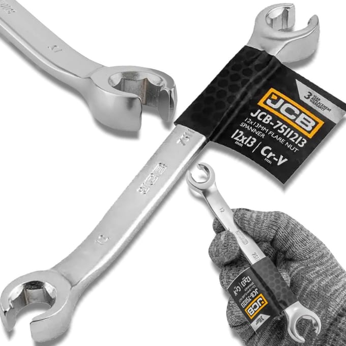 JCB - Ringsleutel Omsloten - 12x13mm - Cr-V - Zeskant