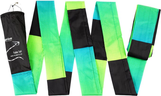 Vliegerstaart Prism Tube Tail 75 ft. Aurora AU75 Groen 22 m