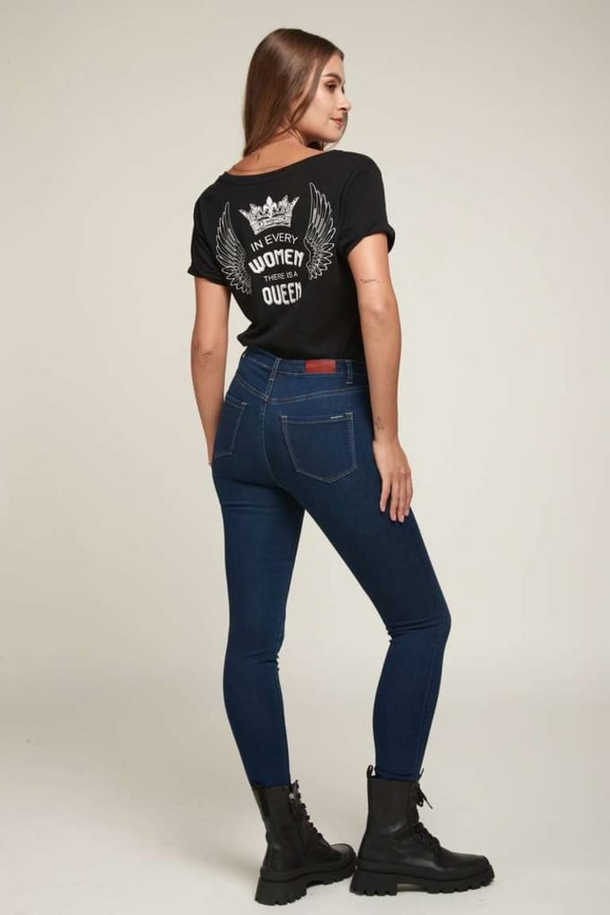 Broek Toxik3 hoge taille L185 dark jeans