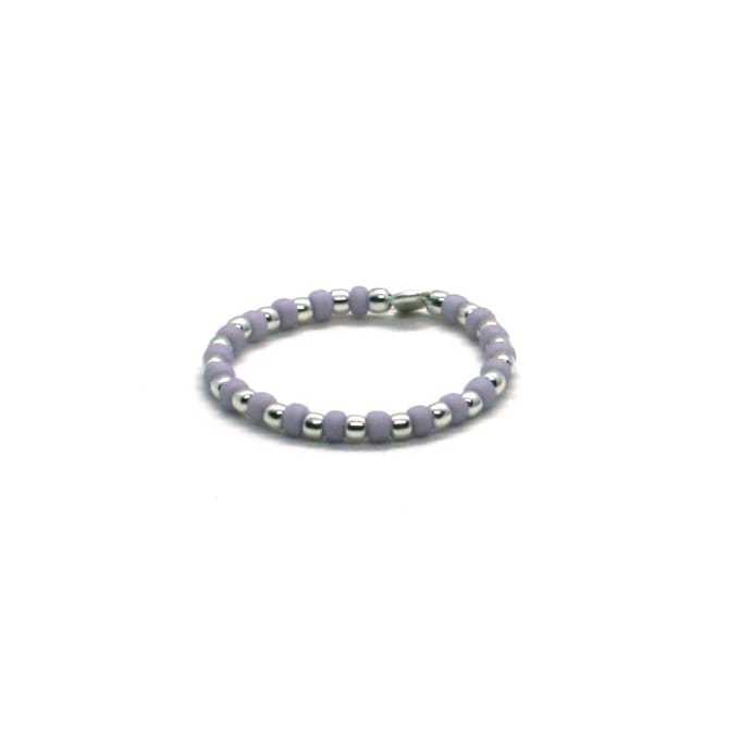 Heaven Eleven - dames - ring - 925 zilver - fijn - lila - 1.5mm - one size fits all