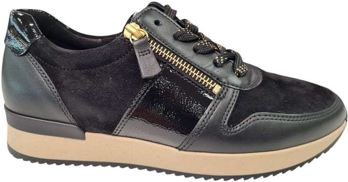 Gabor -Dames - zwart - sneakers - maat 38