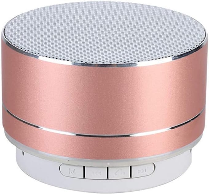 Draagbare Bluetooth Speaker - Mini Geluidsbox - Muziek Streamen - Palmformaat Ontwerp - 3 Watt Vermogen - Roze