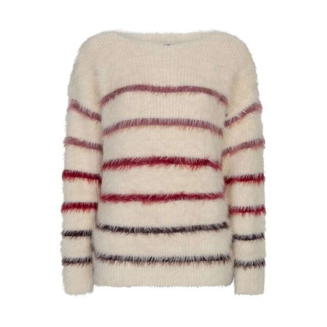 Red Button Rb sweet fuzzy stripe burgundy