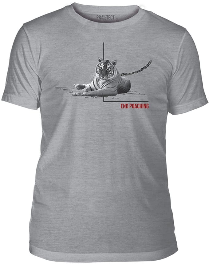 T-shirt End Poaching Tiger Tri-Blend S