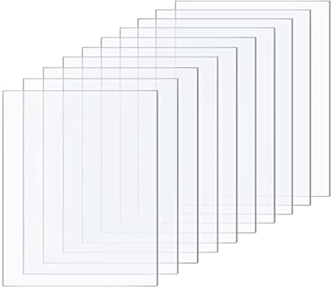 Set van 10 heldere acrylplaten 10 x 15 cm voor DIY-projecten en kunst