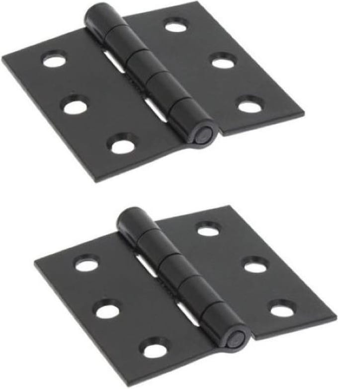 i-Fix scharnier met losse pen | matzwart | 63 x 63 mm | 2 stuks