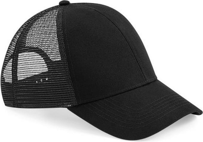 Beechfield Unisex Volwassen Trucker Cap (Zwart)