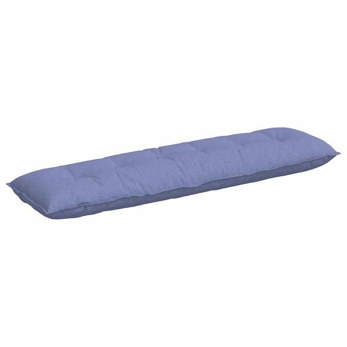 vidaXL - Rugkussen - Jeans - Blauw - 180 - x - 50 - x - 19 - cm - Stof