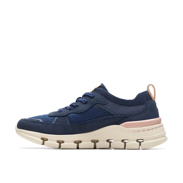 Clarks Nature X Cove - dames sneaker - Blauw - maat 37 (EU) 4 (UK)