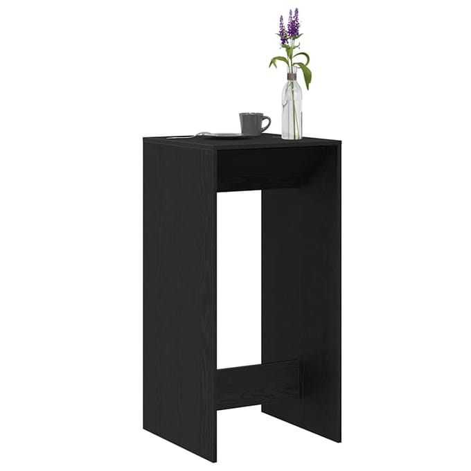 vidaXL - Bartafel - 51 - x - 50 - x - 103,5 - cm - Bewerkt - hout - Zwart - Eiken