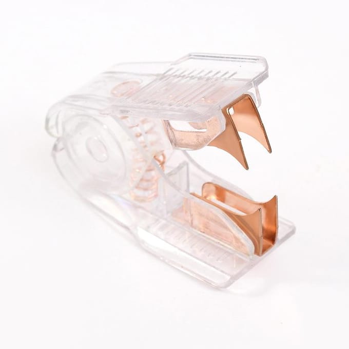 Agrafeuse de bureau rose doré tendance, agrafeuse, dégrafeuse, accessoires de reliure de bureau rose or