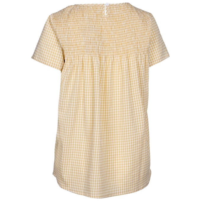 Trespass Dames candice gingham smock top