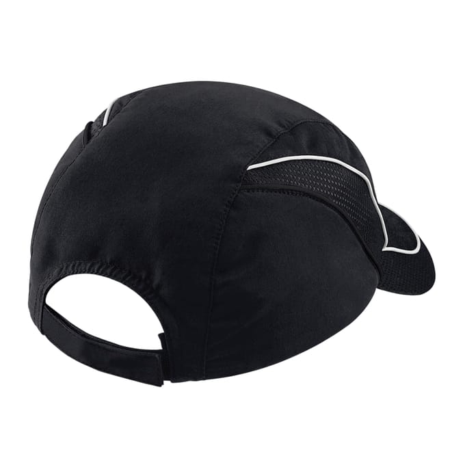 Beechfield Flow Coolmax Mesh-muts (Zwart)