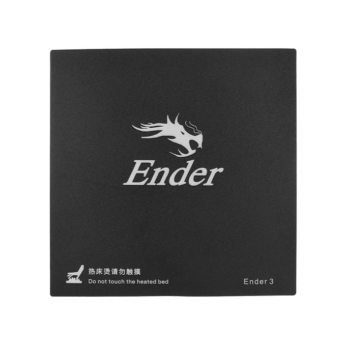 Creality 3D Printer Bouwoppervlak Verwarmd Bed Platform Sticker 235*235mm Voor Ender-3 zwart
