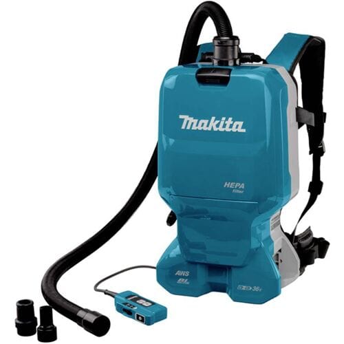 Makita DVC665ZU Accu Rugstofzuiger AWS 2x18V Basic Body