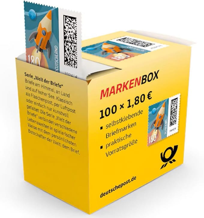 Deutsche Post 100 x €1,80 Postzegels Zelfklevend