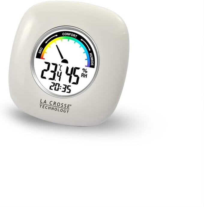 Kleine Thermo-Hygrometer met Comfortindicator - Binnen Temperatuur en Vochtigheid