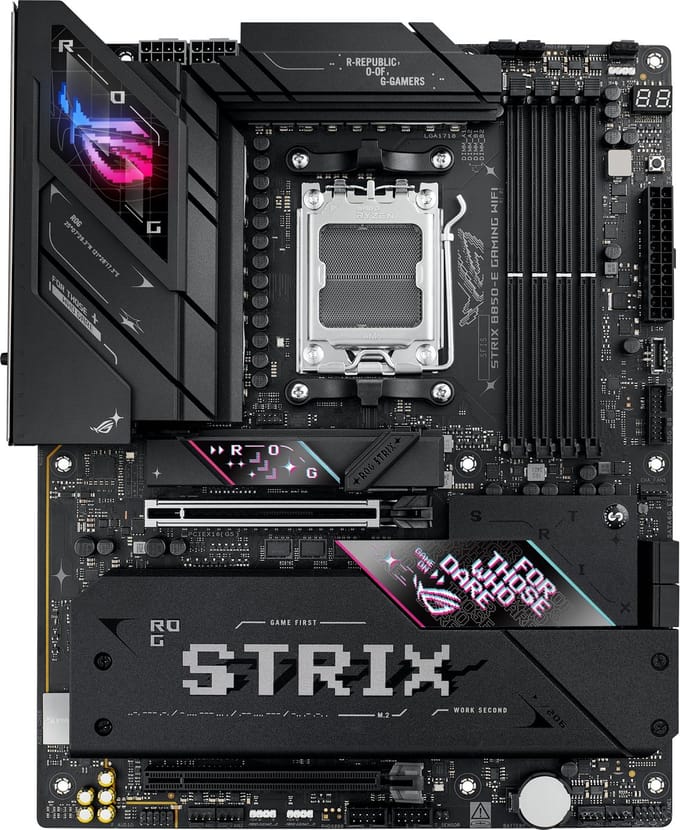 ASUS ROG STRIX B850-E GAMING WIFI Moederbord - AMD B850 - AMD AM5 - DDR5 RAM - ATX