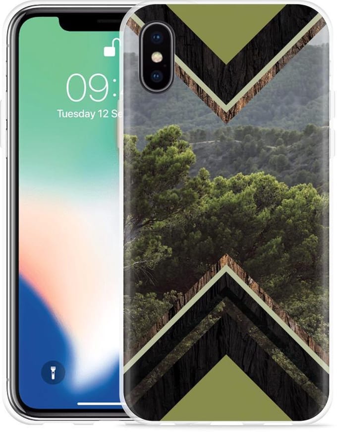 Apple iPhone Xs Max Hoesje Forest wood