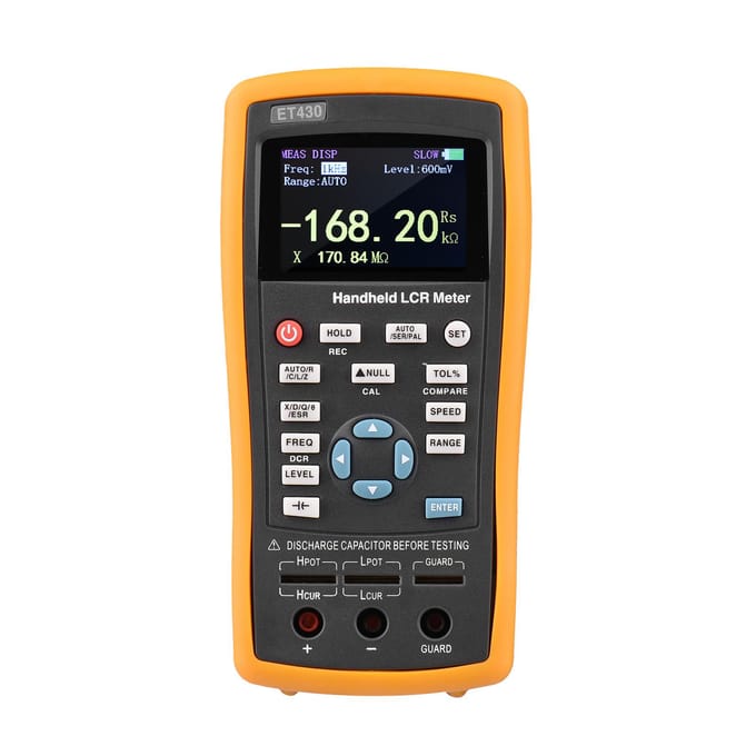 2,5-inch LCD digitale handheld 100kHz LCR-meter LCR-multimetertester voor inductiecapaciteit zwart