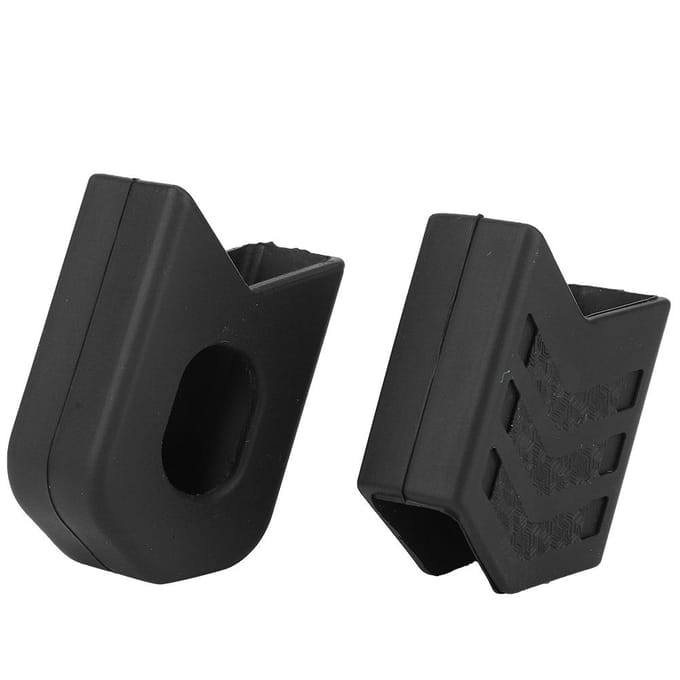 2 Paar Fietss Silicone Crankhoes Beschermhoes Fietsaccessoire voor Racefietszwart black