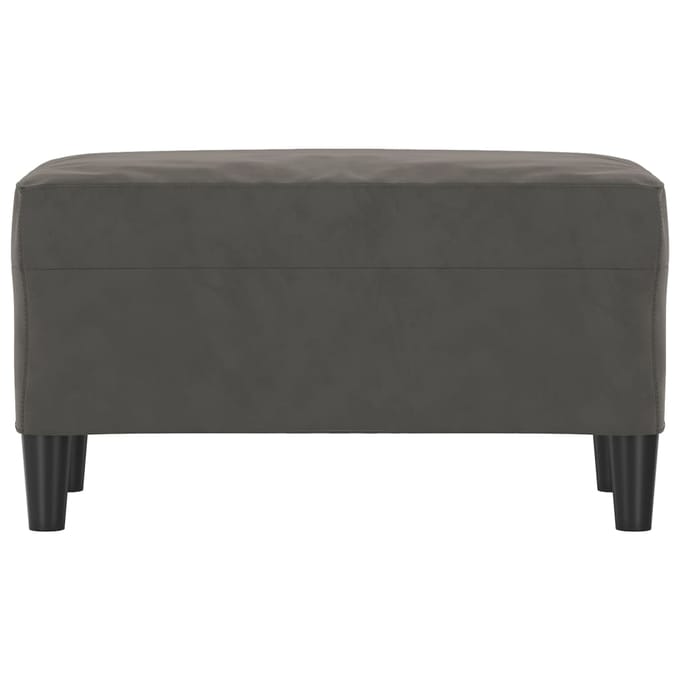 vidaXL - Bankje - 70x35x41 - cm - fluweel - donkergrijs