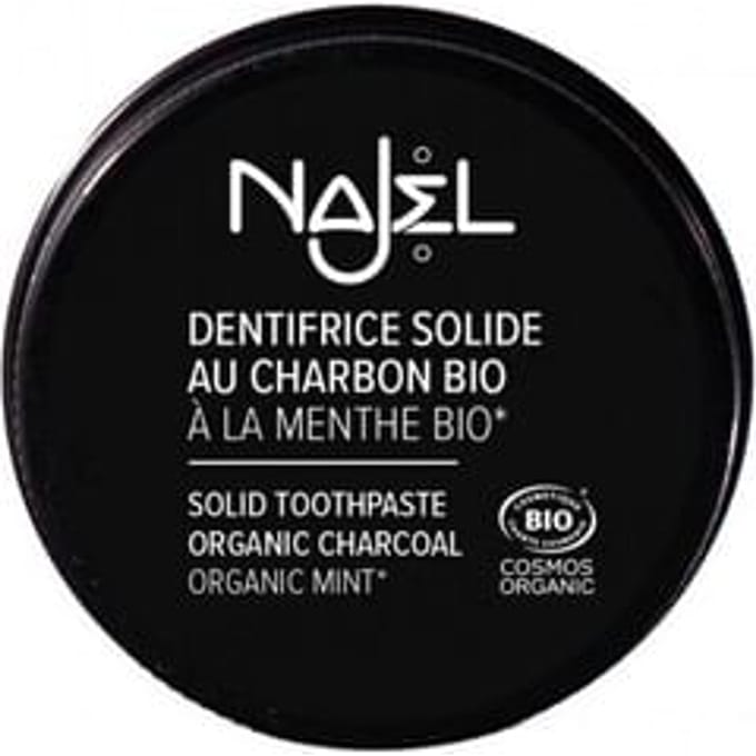 Najel - Solid Toothpaste with Organic Charcoal & Mint 33g
