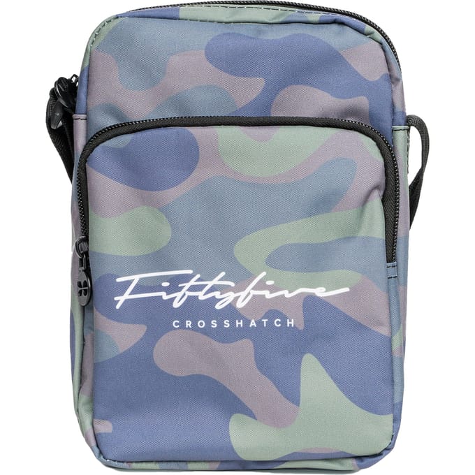 Crosshatch Heren Demilare Camo Crossbody Tas (Groen)