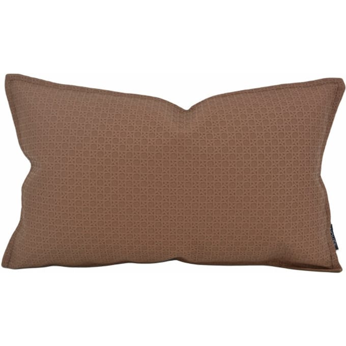 NOVÉE Sierkussen embossed brown | 30 x 50 cm | pu leder