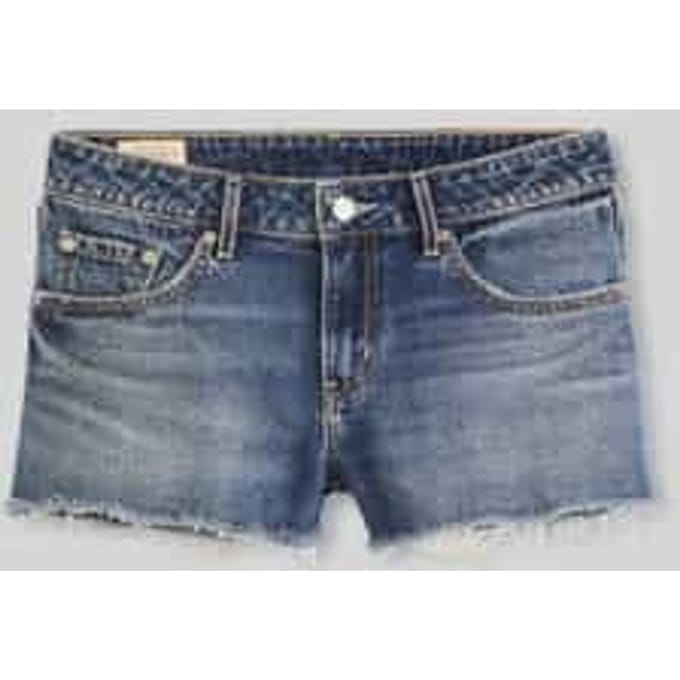 korte jeans in destroyed-look