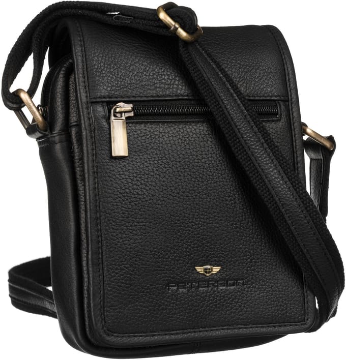 PTN 504-NDM-2953 Zwarte leren tas