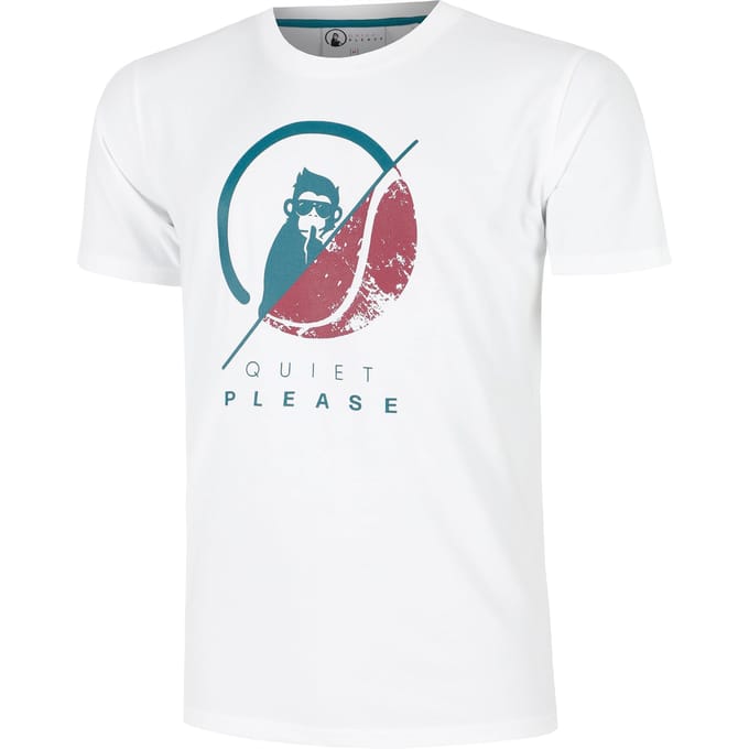 Quiet Please Create 40:40 T-shirt Heren-Wit,Veelkleurig