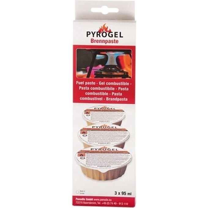 Pyrogel Brandpasta Cups - Geschikt voor Fondue ( Set van 3 )