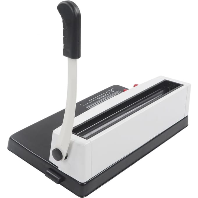 Spiraalbindmachine Gehumaniseerd Handvat Ronde Gatpons Draadbindmachine voor Letterformaat white