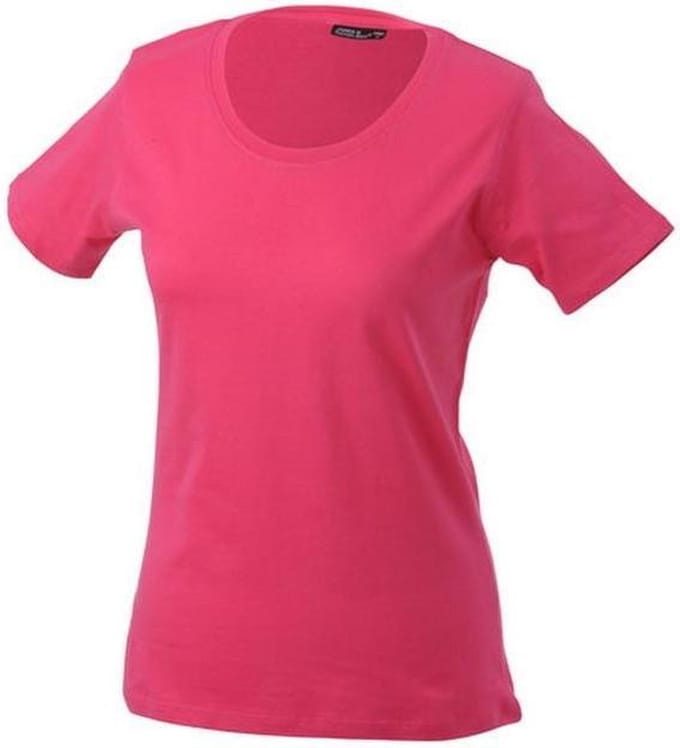James and Nicholson Dames/dames Basic T-Shirt (Roze)