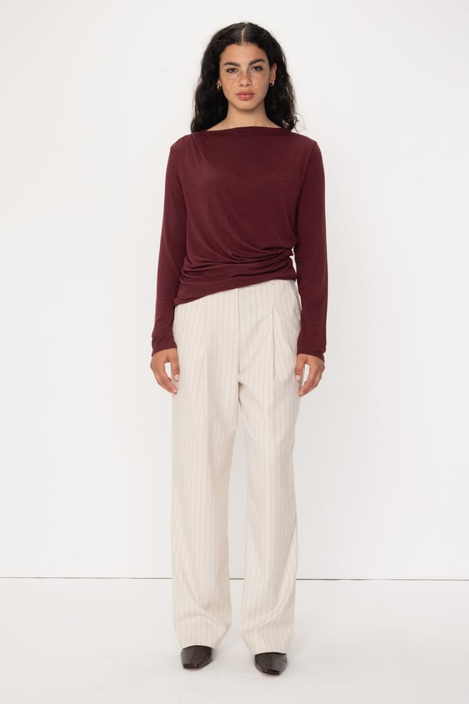 VIVEH Alyssa Burgundy Taglia: 34 | Maglie a manica lunga Outlet | Donna | Marrone