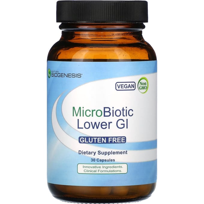 Nutra BioGenesis, MicroBiotic Bas Gastro-intestinal, 30 Capsules