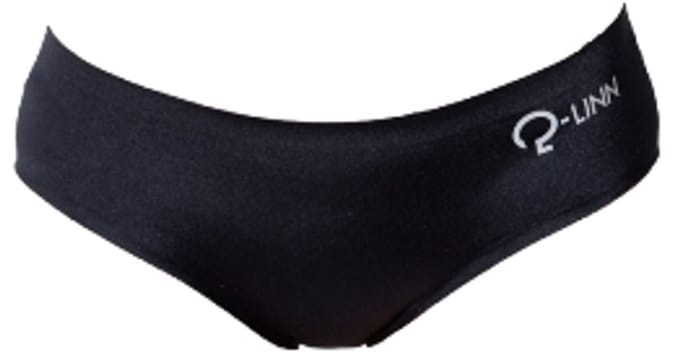 dames slip sport boxer, naadloos, black / zwart