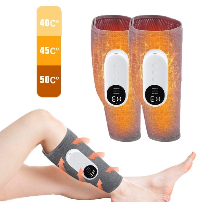 Appareil de massage des mollets à pression d'air, 3 Modes, Relaxation musculaire des jambes, 1 pièces 1pcs gray