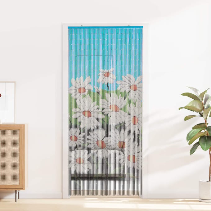 vidaXL - Insect - Deur - Gordijn - Meerkleurig - 90 - x - 200 - cm - Bamboe