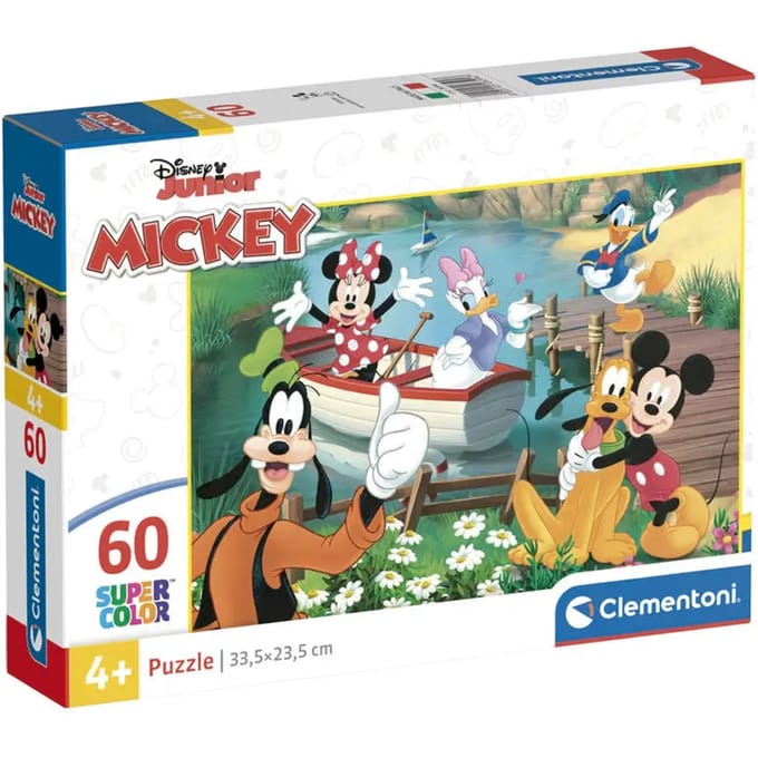 Clementoni - Kinderpuzzel - 60 Stukjes - Disney Classics Mickey - Puzzel Vanaf 4 Jaar