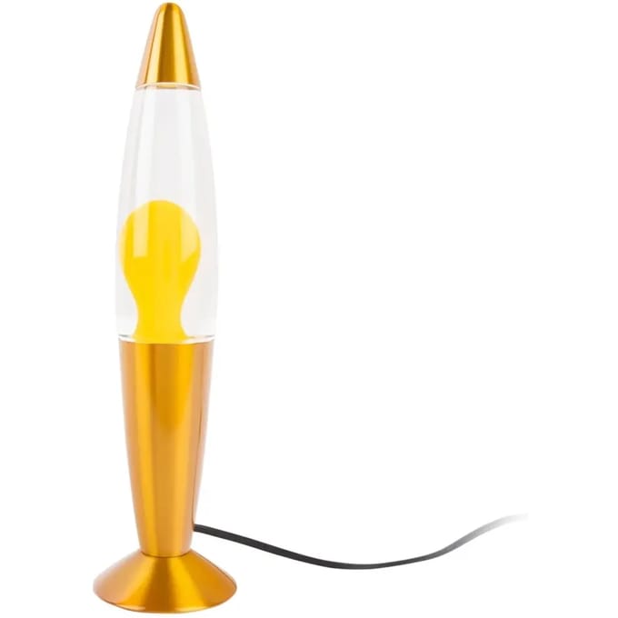 Leitmotiv Tafellamp Funky Rocket Lava - Geel - Ø8.6x35.5cm - Scandinavisch