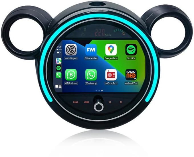 Carplay autoradio voor Mini Cooper Countryman R60 | 2011 t/m 2014 | Android 13 | Draadloos Apple Carplay & Android Auto | 8-Core processor | Davilon | 2011 2012 2013 2014 | Bluetooth & Wifi