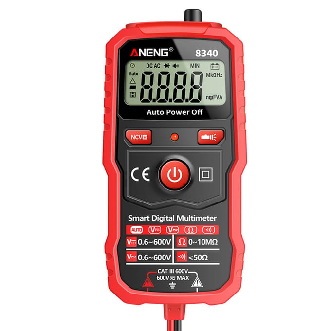 ANENG 8340 Slimme Digitale Multimeter Auto Herkenning 1999 Counts Voltmeter Elektrische Testpen met