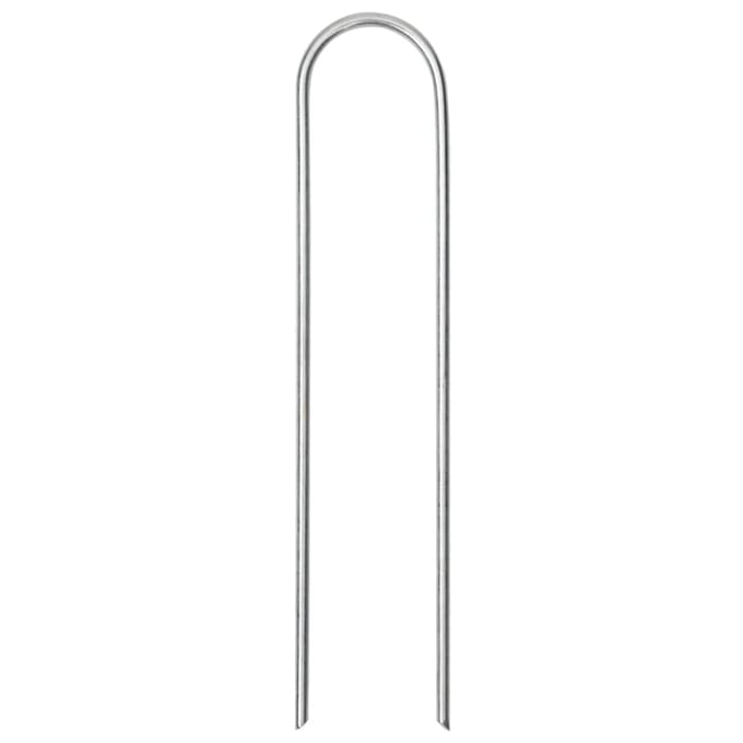 vidaXL - Grondharingen - 25 - st - U-vormig - 15x3,5 - cm - gegalvaniseerd - staal