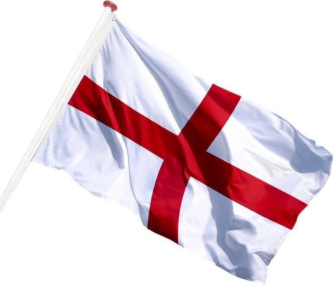 *** Grote Vlag Engeland 90 x 150 cm - Engelse Vlag - Drapeau l 'Angleterre - van Heble® ***