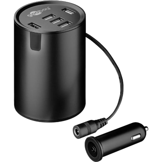 Goobay Bekerhouder Autolader met 5 USB poorten